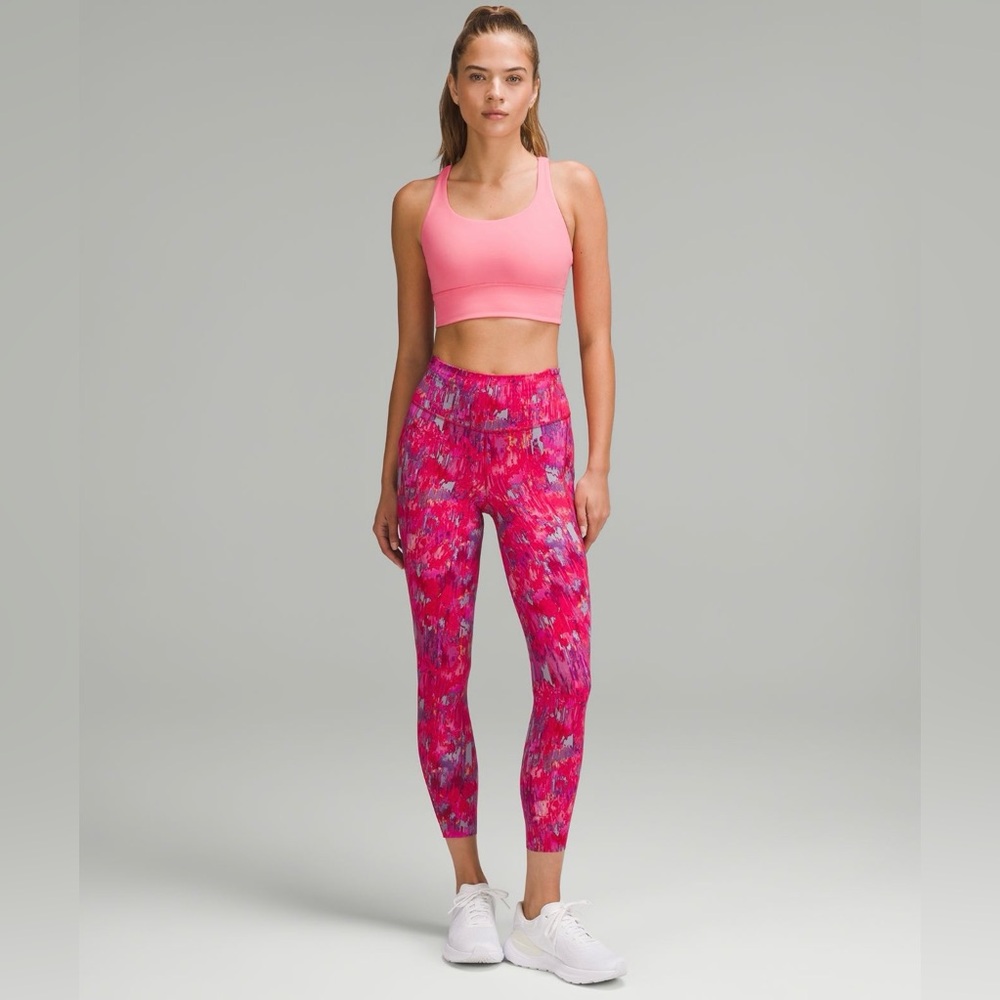 Lululemon NWT Women’s Fast And Free HR Tight 25” Pockets. Pow Pink Multi. Size 2 - Picture 13 of 16
